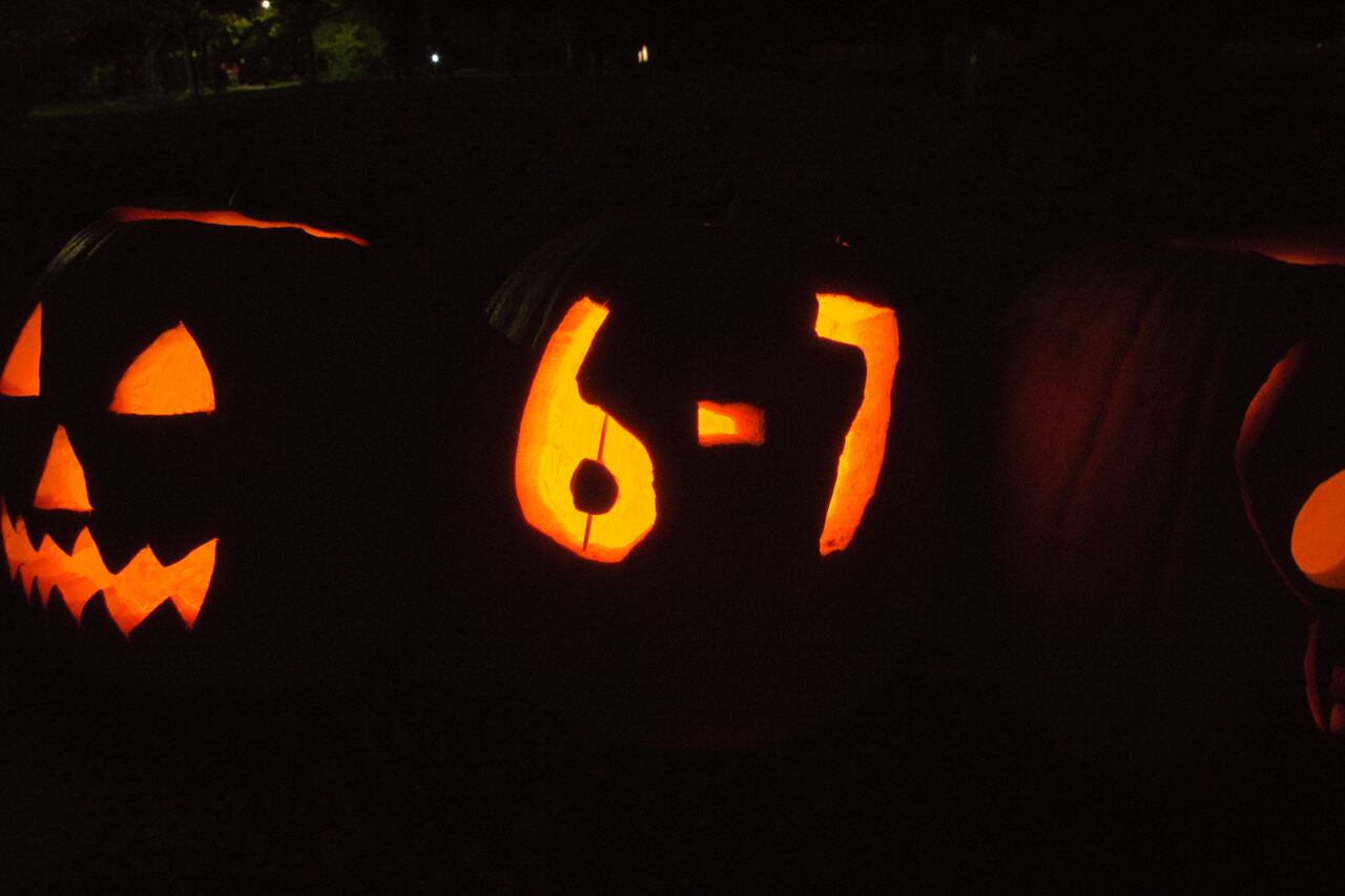 Abóbora iluminada de Halloween