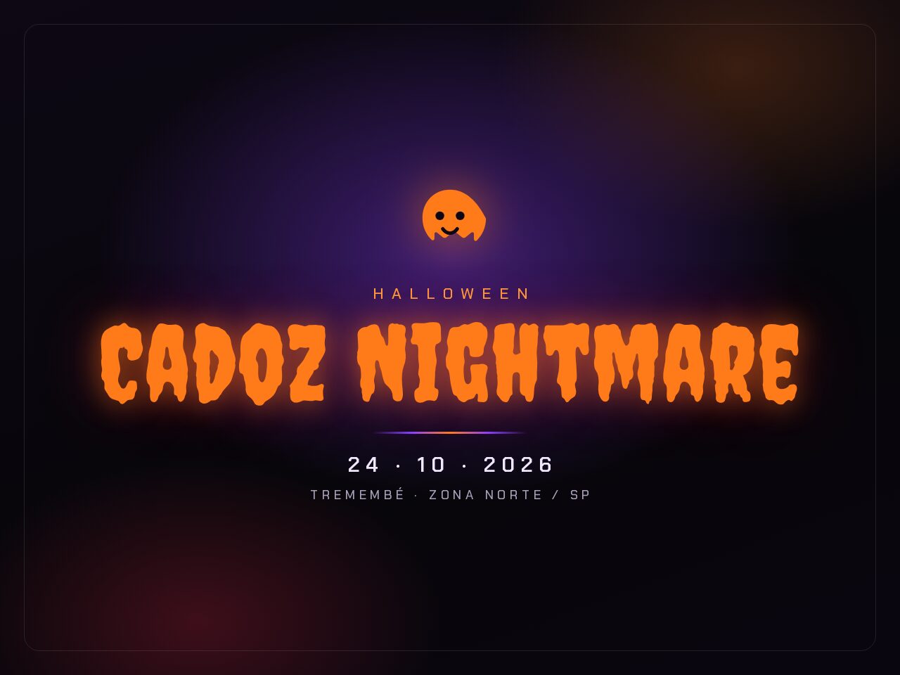 Logotipo do Halloween Cadoz Nightmare